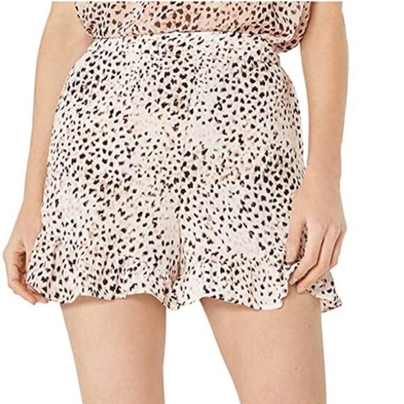BCBG Maxazria Pink Rose Animal Print Shorts NWT - Picture 1 of 8